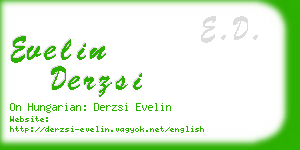 evelin derzsi business card